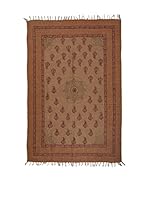 ICONS CORNER Alfombra Efecto Desgastado (Marrón)