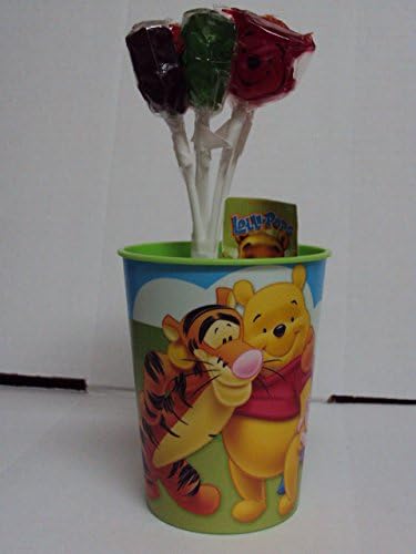 DISNEY'S "Winnie-the-Pooh Pack of 5 Lollipops + Plastic 16oz Cup"
