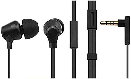 Recomfit® 3.5mm Stereo Earbuds with Microphone for Apple Iphone Samsung Android Smartphone (Metallic Black)