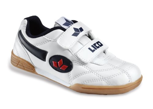 LICO Bernie V 360055, Unisex - Kinder Sportschuhe - Indoor, weiss, (weiss-marine )