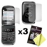 Three LCD Screen Guards / Protectors for RIM Blackberry Style 9670