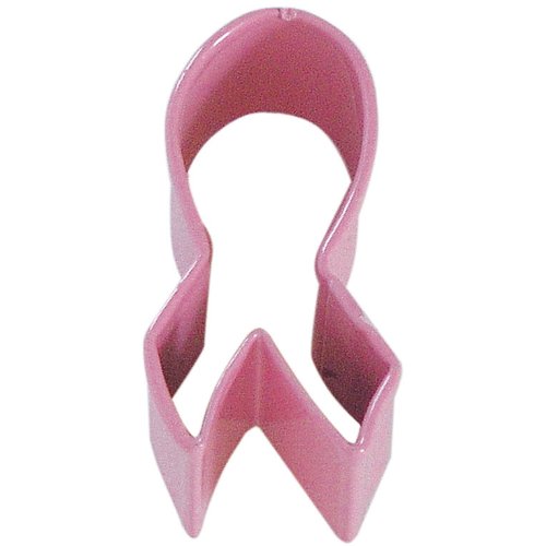 Miniature Ribbon Pink Poly Resin Coated Tin Cookie Cutter Pr1698p