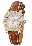 Breitling H7135653-A668-778P Windrider White Mother-of-Pearl Dial Leather Women's Chronometer Watch