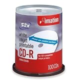 New - 52x CD-R 700 MB/80 Min 100 Pac by Imation - 17334