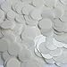 Sequin Porcelain White Semi Opaque Round 20mm Center Hole Couture Loose Paillettes