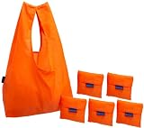BAGGU Reusable Shopping Tote - 6-Pack,Carrot,one size