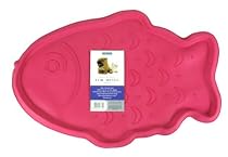 Light Blue Rubber Place Mat for Cats (Fish)