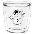 Whimsical Snowman 12 oz Double-Old-Fashioned Insulated Beverage Tumbler, Clear