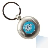 MLB Florida Marlins Silver Baseball Flashlight Keychain