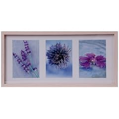 Edler HENZO Holzbilderrahmen - f�r 3 Bilder - 13 x 18 cm - Bilderrahmen aus Holz & Glas - Foto Rahmen - Holzrahmen