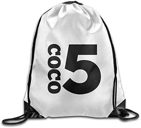 Custom Number 5 Latest Drawstring Bags White
