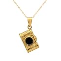 10k Yellow Gold Camera Pendant