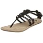Roxy Women's Peony Sandal,Black,8 M