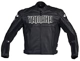 Joe Rocket Mens Yamaha Nitro Leather Motorcycle Jacket Black/Black Extra Large XL 801-1005