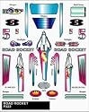 Stick-On Decal,Road Rocket