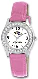 NFL Women's RV20009 Baltimore Ravens Game Day Dazzler Pink Leather Watch