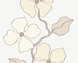 Esprit 1409-37 Tapete, Blumenranke, wei&szlig; beige, Design City Glam