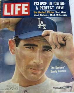Life Magazine August 2, 1963 -- Cover: Sandy Koufax