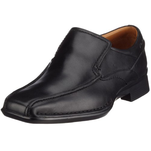 Clarks Falcon Flight Black Leather 203386167095, Men's Loafers - Black, 9.5 UK