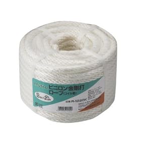 【クリックで詳細表示】トラスコ中山 (TRUSCO) ビニロン金剛打ロープ6×30mコイル巻 R630K