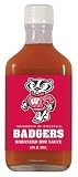 Wisconsin Badgers Hot Sauce 6.6oz Habenero Flask