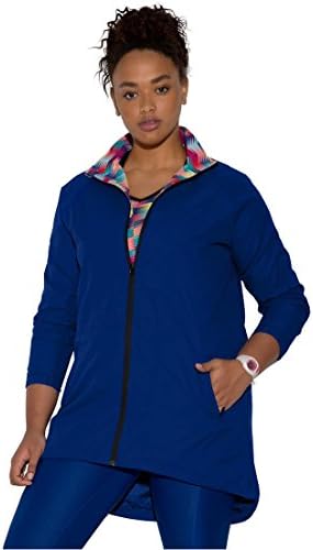 Fullbeauty Sport Women's Plus Size Anorak Jacket Dark Sapphire,22/24