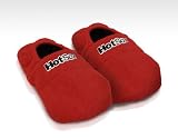 Hot Sox aufheizbare Wärme Hausschuhe Gr. M (36-40) - Rot