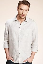 Blue Harbour Pure Linen Chambray Shirt