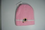 Washington Redskins Pink White Stripe Beanie Winter Hat Cap