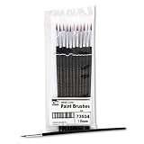 Charles Leonard Products - Charles Leonard - Artist Brush, Size 4, Camel Hair, Round, 12/Pack - Sold As 1 Dozen - Pointed, round-headed brushes feature fine camel hair with seamless aluminum ferrule double-crimped to hardwood handle. - Washable. -