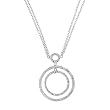 Sterling Silver Necklace with Clear CZs