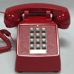 Cortelco Kellogg 2500 Desk Mount Phone With Telephony Cords Rd with Vol Cntrl