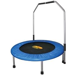 Pure Fun 40-Inch Mini Trampoline with Handrail