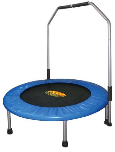 Pure Fun 40-Inch Mini Trampoline with Handrail