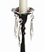 Biedermann & Sons Crystal Bobeche Candle Ring with 3 Hanging Crystals