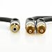 Mediabridge Ultra Series - RCA Y Adapter - 1-Female to 2-Male for Digital Audio or Subwoofer