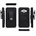 Grand Prime Case, LK [Heavy Duty] Black Armor Holster Defender Full Body Protective Hybrid Case Cover with Belt Clip for Samsung Galaxy Grand Prime