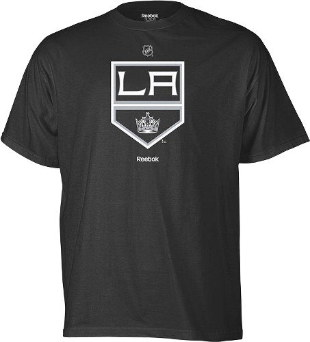 Los Angeles Kings Reebok NHL Black New Primary Logo T-Shirt