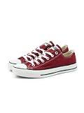 Converse Maroon All Star Ox Lo Trainers