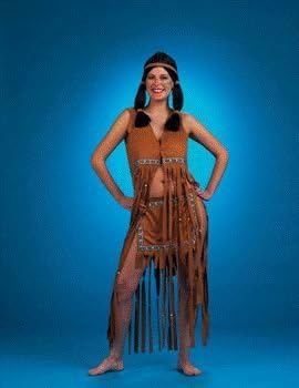 Native American Indian Maiden Sexy Adult Halloween Costume Size 8-10 Medium