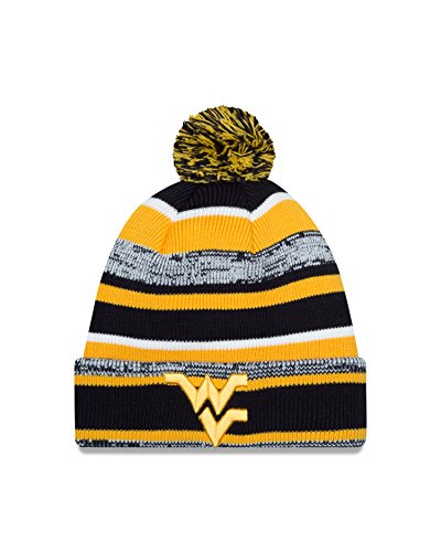NCAA West Virginia Mountaineers New Era College NE14 Sport Knit Beanie, One Size, Yellow