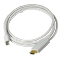 KanaaN Mini-DisplayPort zu HDMI 1080p Kabel 1,8 m - Video- und Audio-�bertragung - wei� von LEICKE