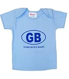 GB - Gorgeous Baby' Baby t-shirt in Baby Blue 6-12 months