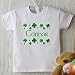St Patrick's Day Irish Shamrock Personalized Baby T-Shirt