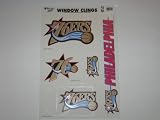 PHILADELPHIA 76ERS Removable & Reusable Team Logo STATIC WINDOW CLINGS (Set of 5)