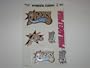 PHILADELPHIA 76ERS Removable & Reusable Team Logo STATIC WINDOW CLINGS (Set of 5)