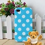 Kate spade blue with white dot iphone 4 case