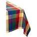 DII Palette Check Indian Summer Tablecloth 60 x 84"