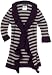 Paperdoll Girls 2-6x Ruffle Striped Cardigan, Grey/Purple, 6