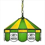 Green Bay Packers Stained Glass Pub Light Style: Swag